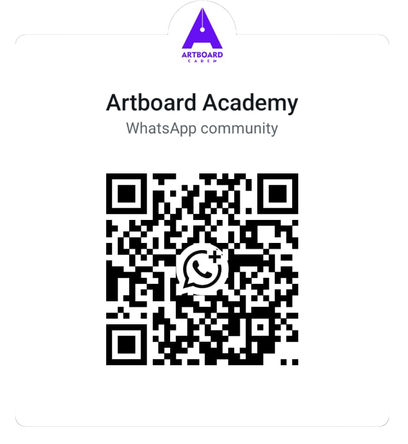 Artboard Academy WhatsApp community QR