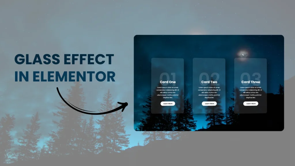 Glass Effect in Elementor