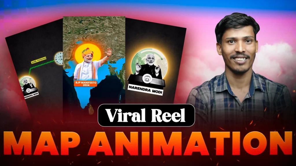 Viral Reel Map Animation