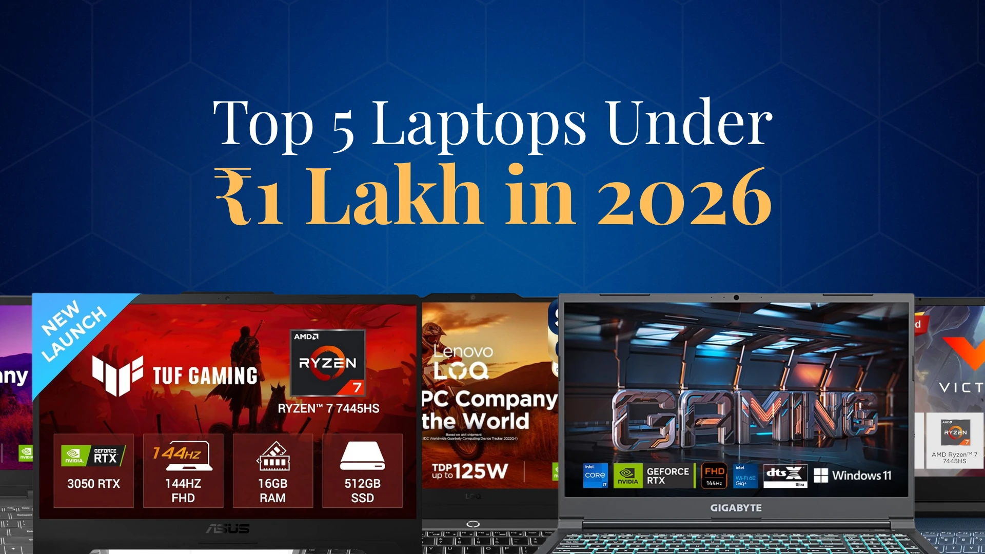 Top 5 Laptops Under ₹1 Lakh in 2026
